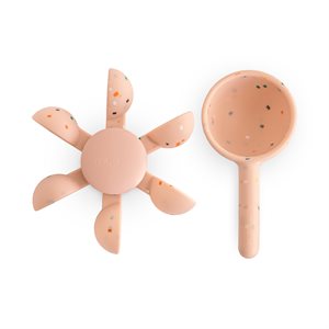 Mushie Water Wheel Bath Toy - Blush Confetti